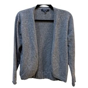 SWTR Open Front Structured Cardigan Sweater Size XS Gray Wool Yak